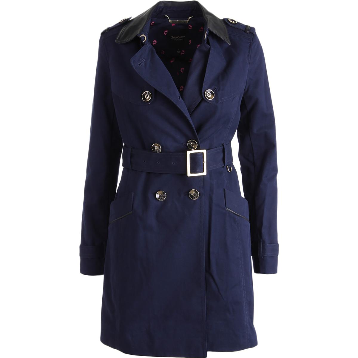 Juicy Couture Black Label 0769 Womens Twill Trench Coat BHFO | eBay