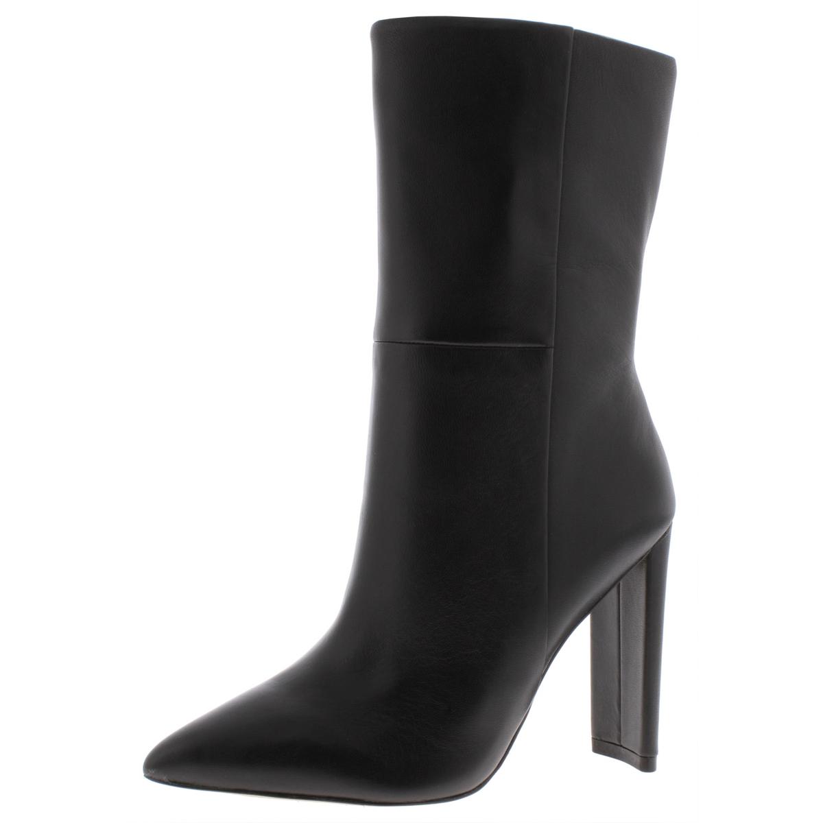 Aldo Womens Schuler Black Leather Mid-Calf Boots Shoes 6 Medium (B,M ...