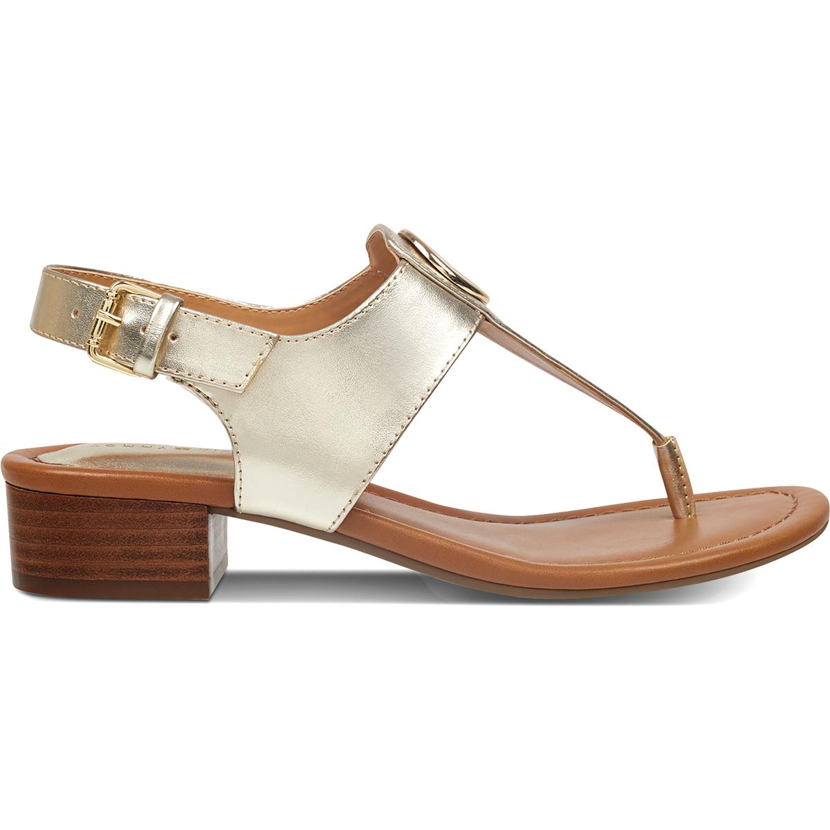 tommy hilfiger gold sandals