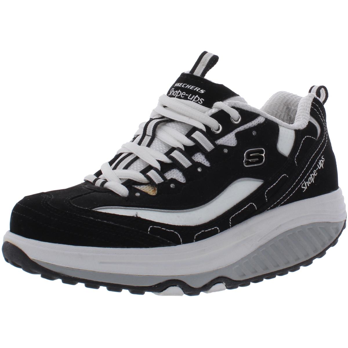 Skechers Womens Strength Black Walking Shoes Sneakers 6 Medium (B,M ...