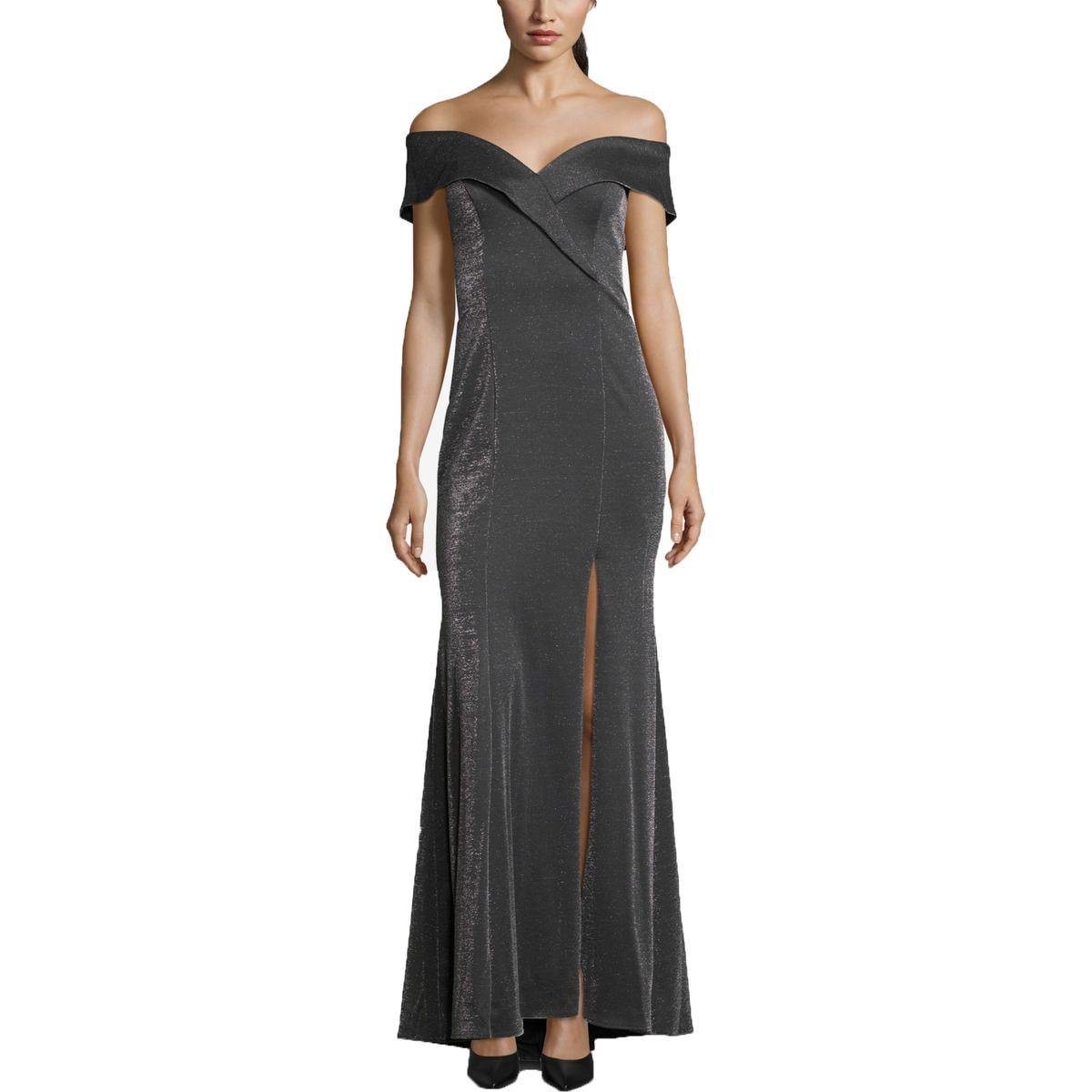 xscape off shoulder gown