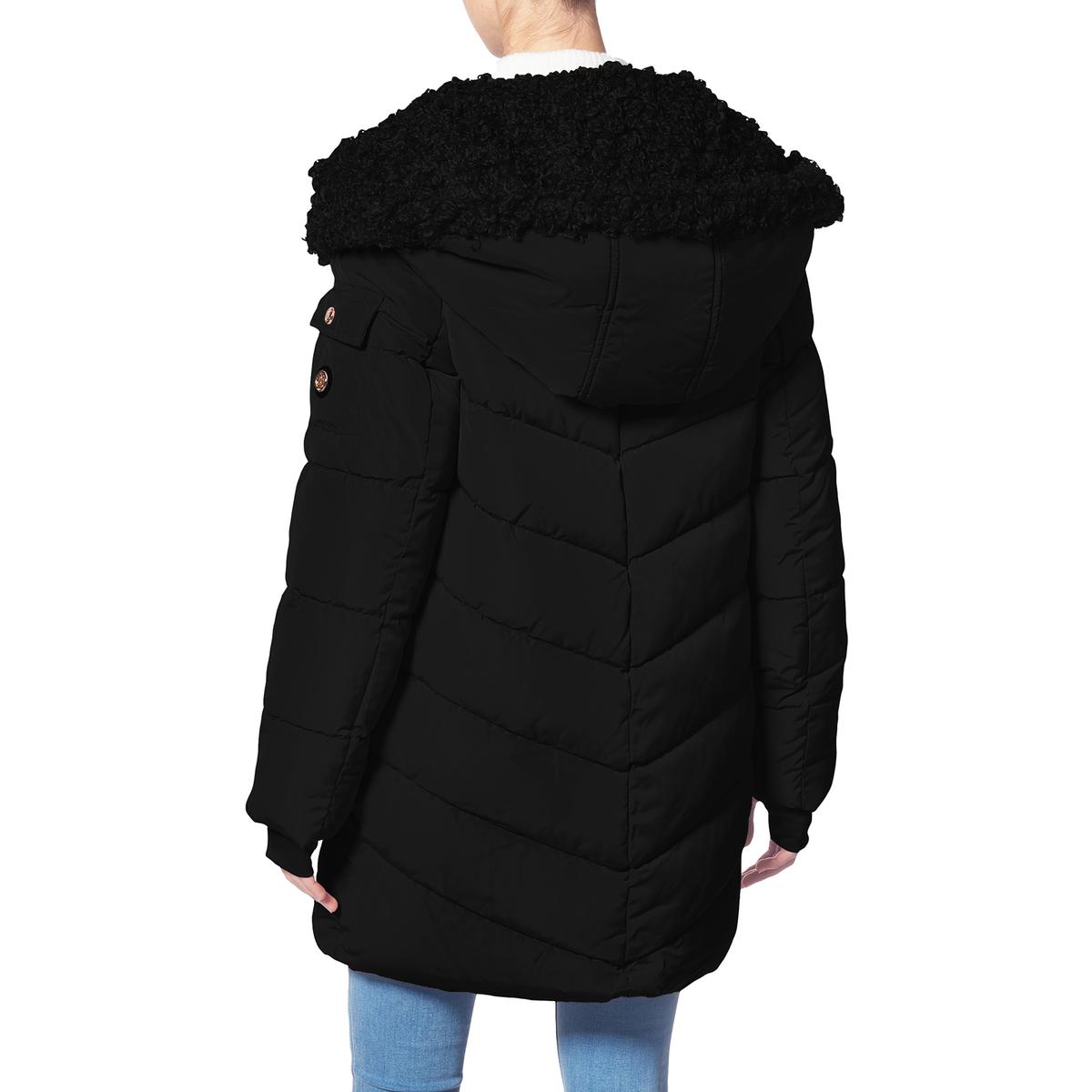 jessica long length jacket with shawl collar hood