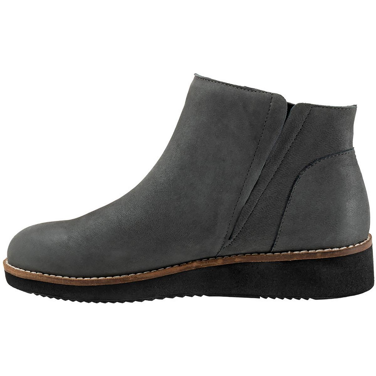 SoftWalk Womens Wesley Leather Round Toe Booties Ankle Boots Shoes BHFO ...