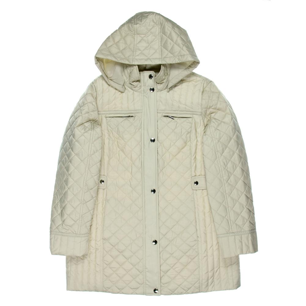 Croft Barrow 7158 NEW Womens Ivory Quilted Lined Jacket Outerwear M ...