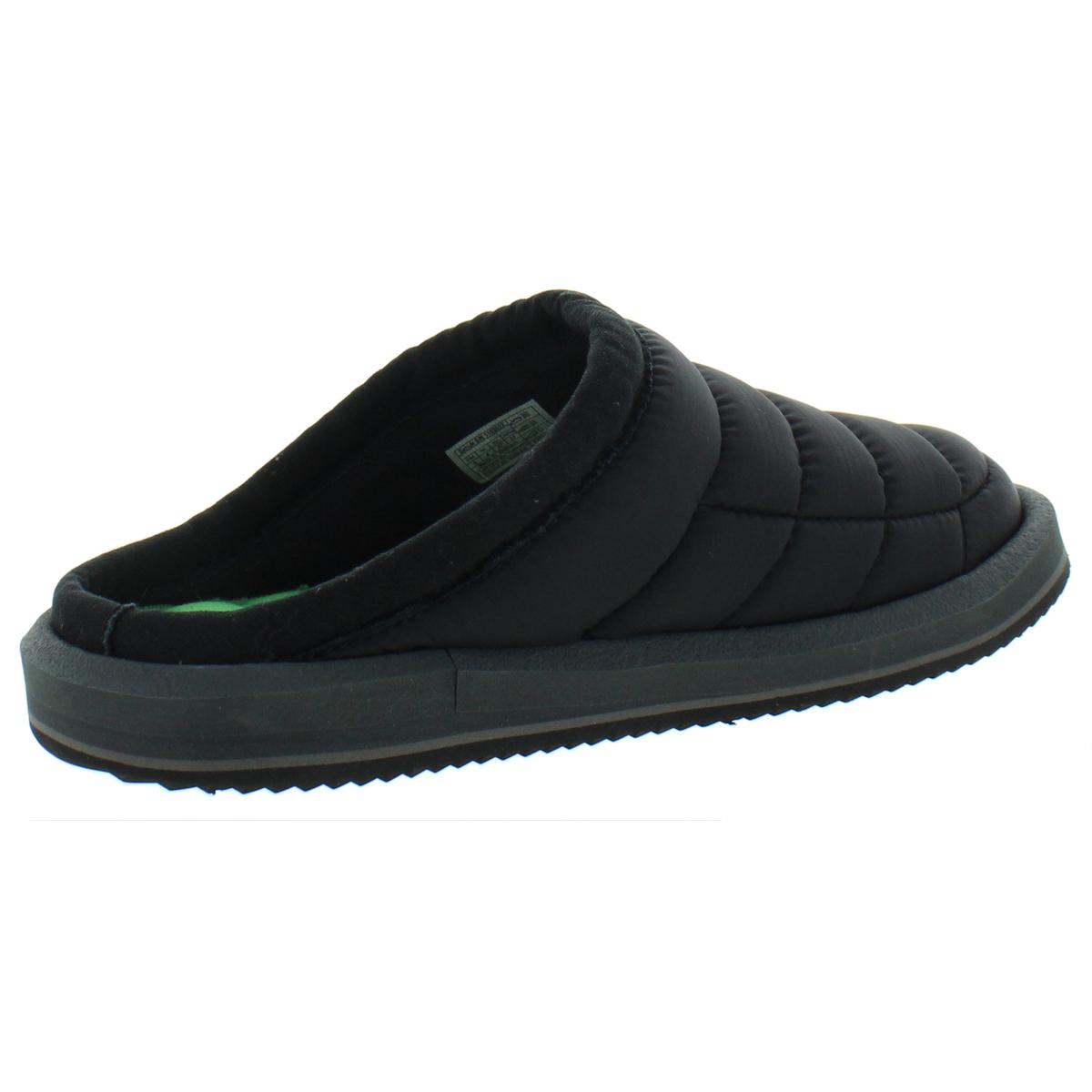 Sanuk Womens Puff N Chill Black Mule Slippers Shoes 8 Medium (B,M) BHFO ...