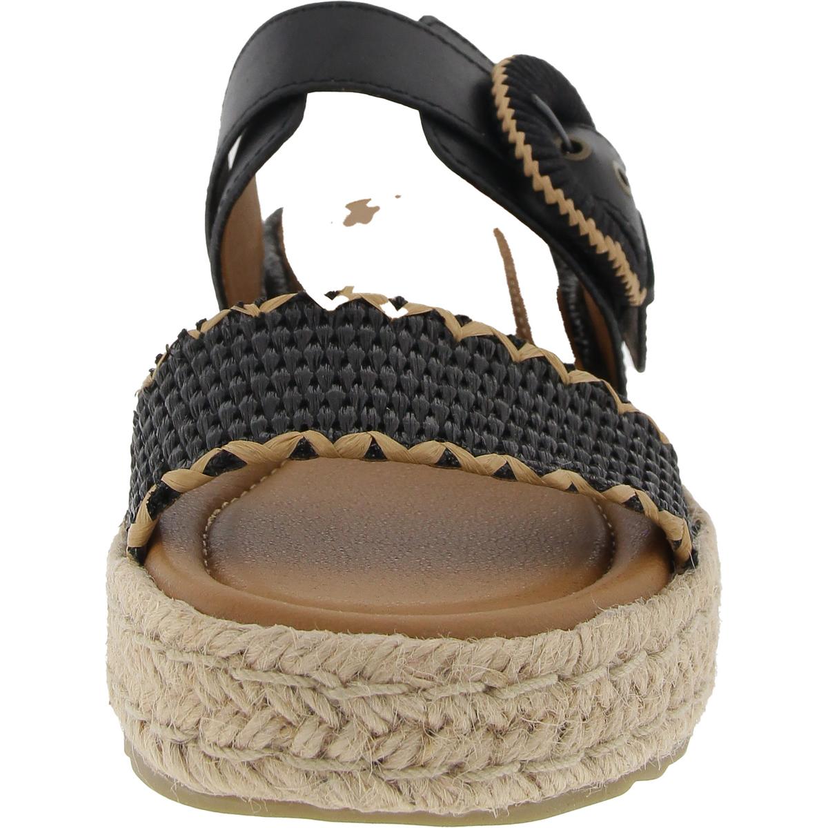 Earth Womens Colla Leather Wedge Platform Slide Sandals Shoes BHFO 3934 - Bild 6 von 9