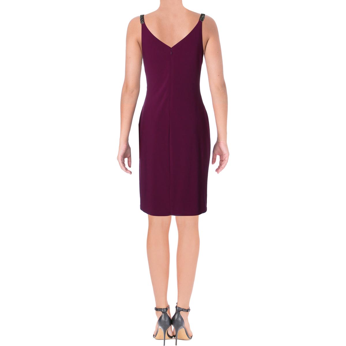 Lauren Ralph Lauren Womens Zeta Purple Evening Cocktail Dress Plus 18 ...
