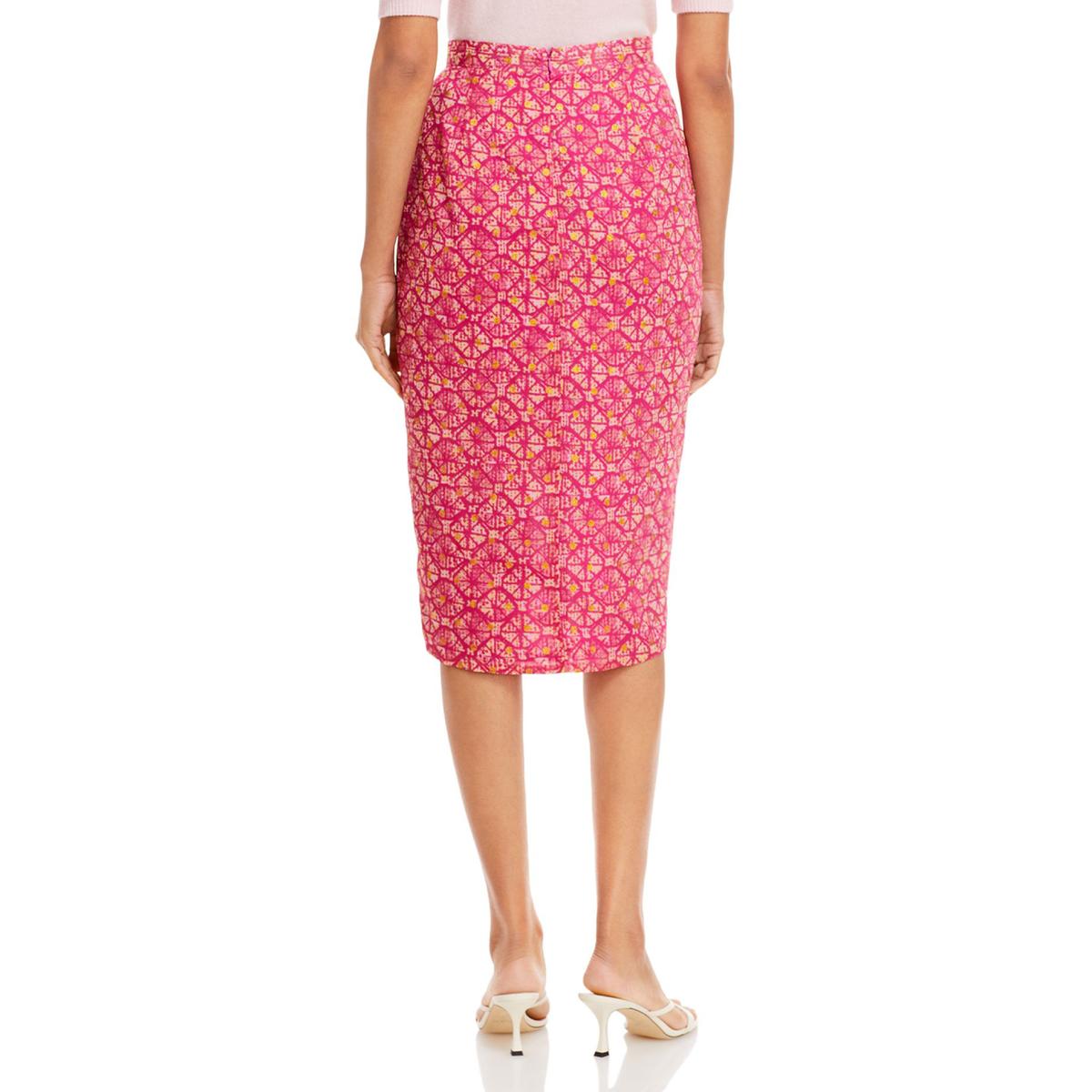 Aqua Womens Metallic Printed Party Wrap Skirt BHFO 1608