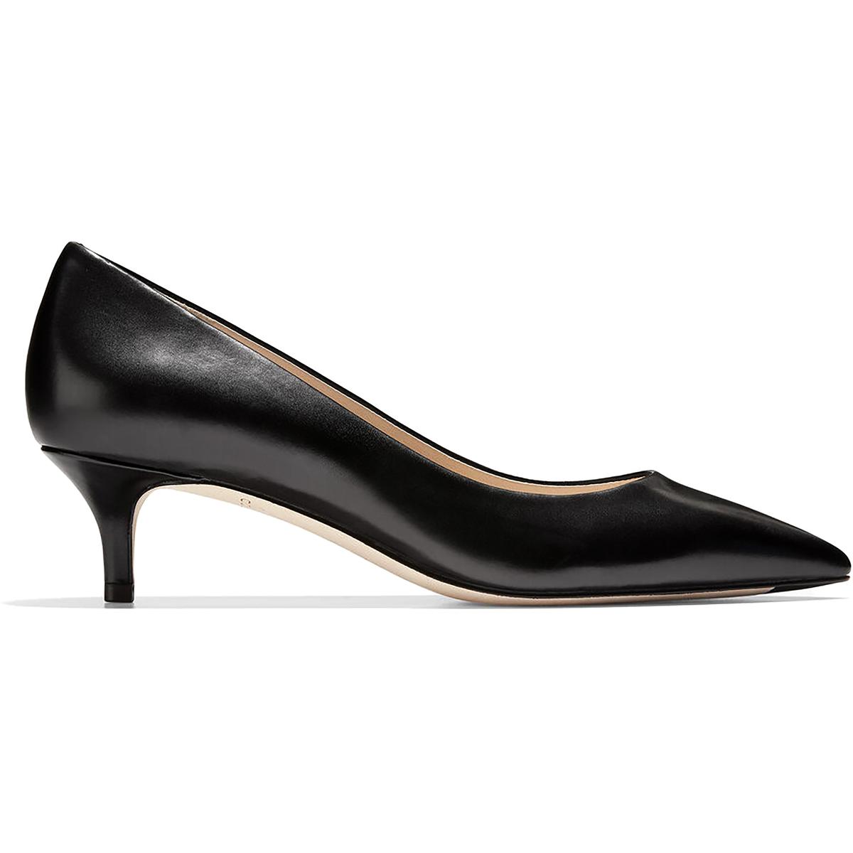 Cole Haan Womens Vesta Black Leather Pumps Shoes 7 Wide (C,D,W) BHFO ...