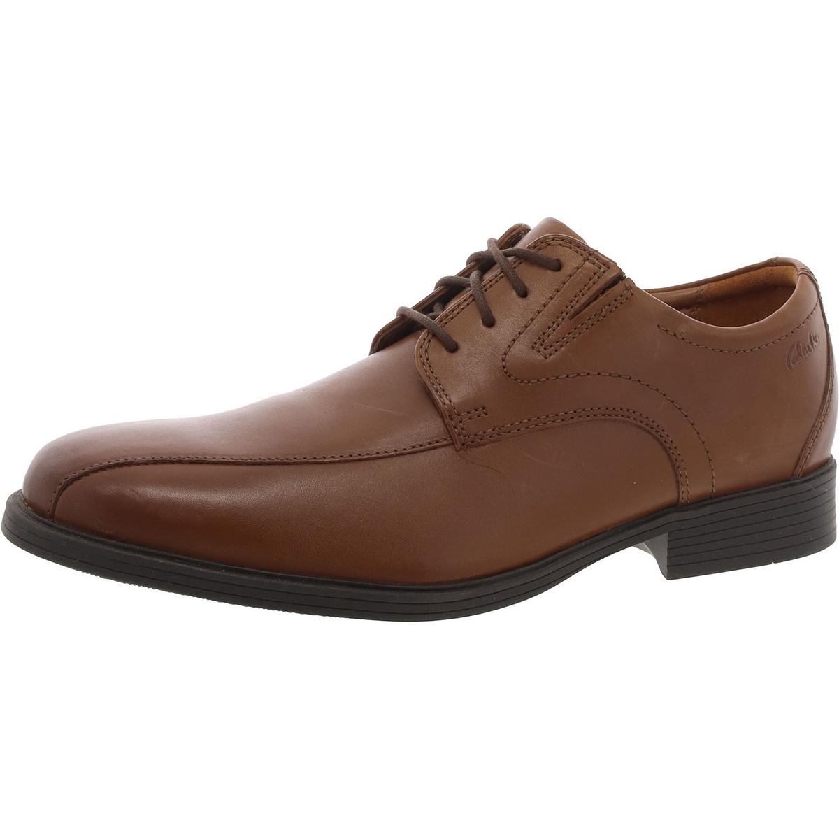 Мужские туфли-дерби Clarks Whiddon Pace с комфортной кожаной стелькой на плоской подошве BHFO 5939
