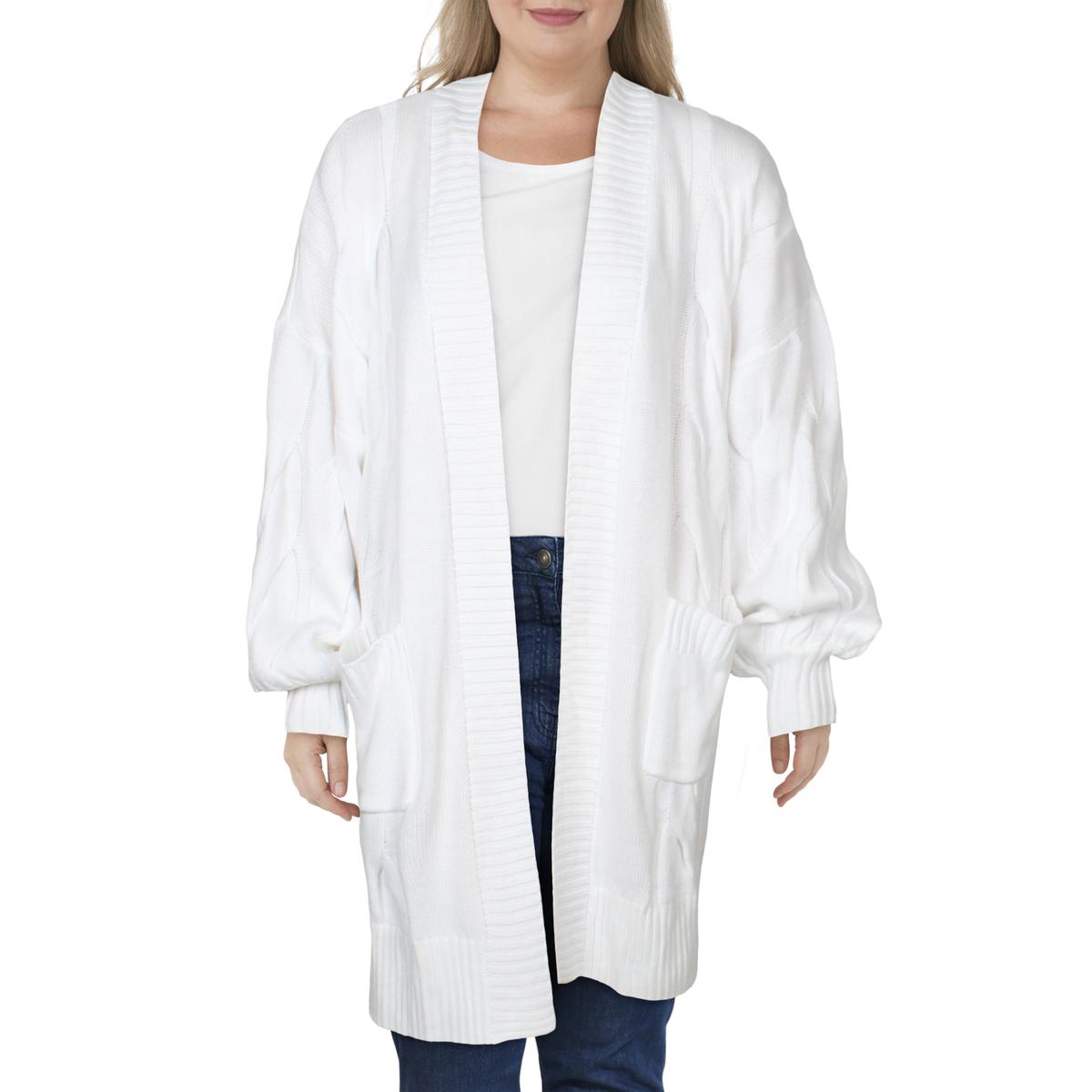 Danielle Bernstein Womens Oversized Long Cardigan Sweater Jacket BHFO 1421 - Picture 2 of 2