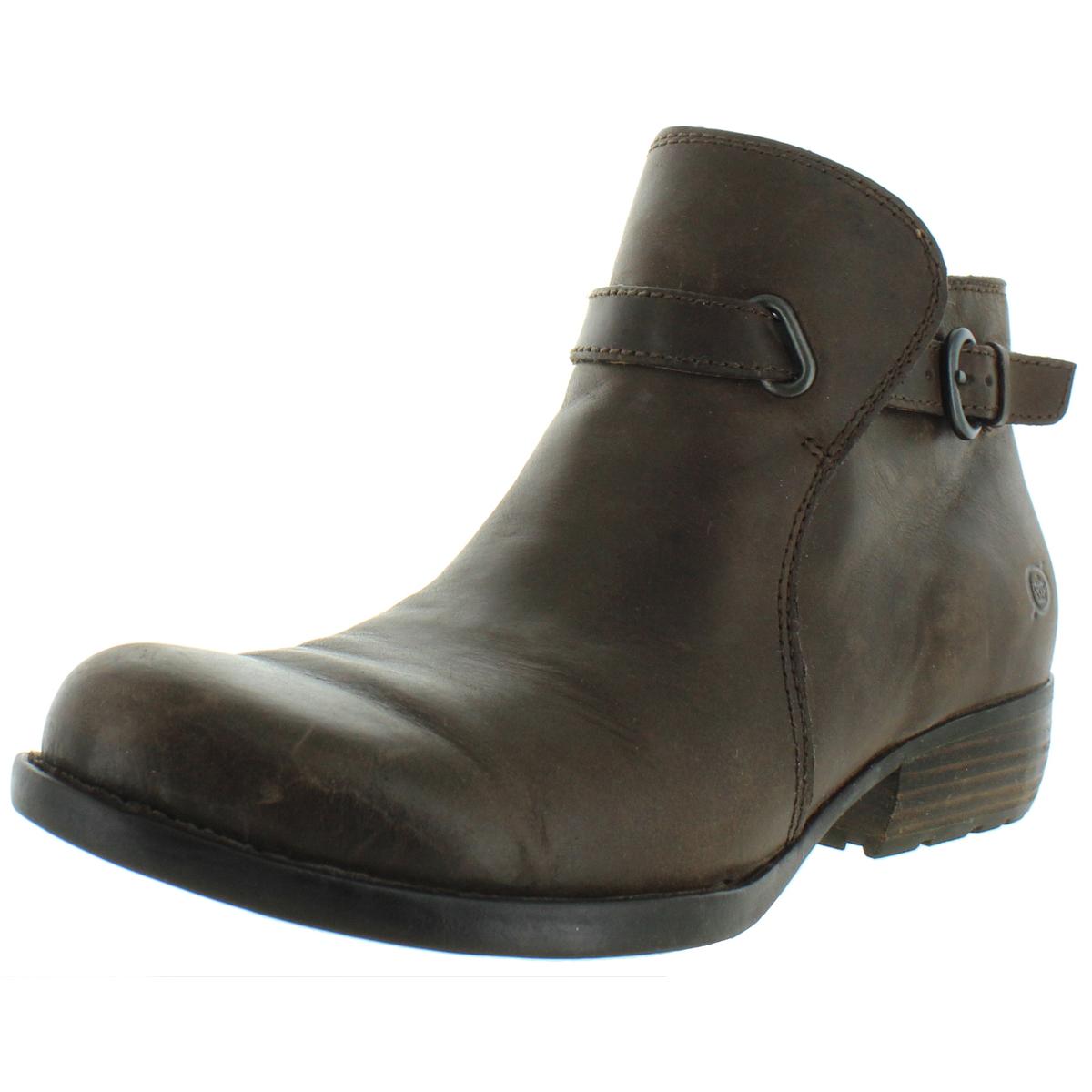 Born Womens Jem Brown Leather Comfort Booties Shoes 7