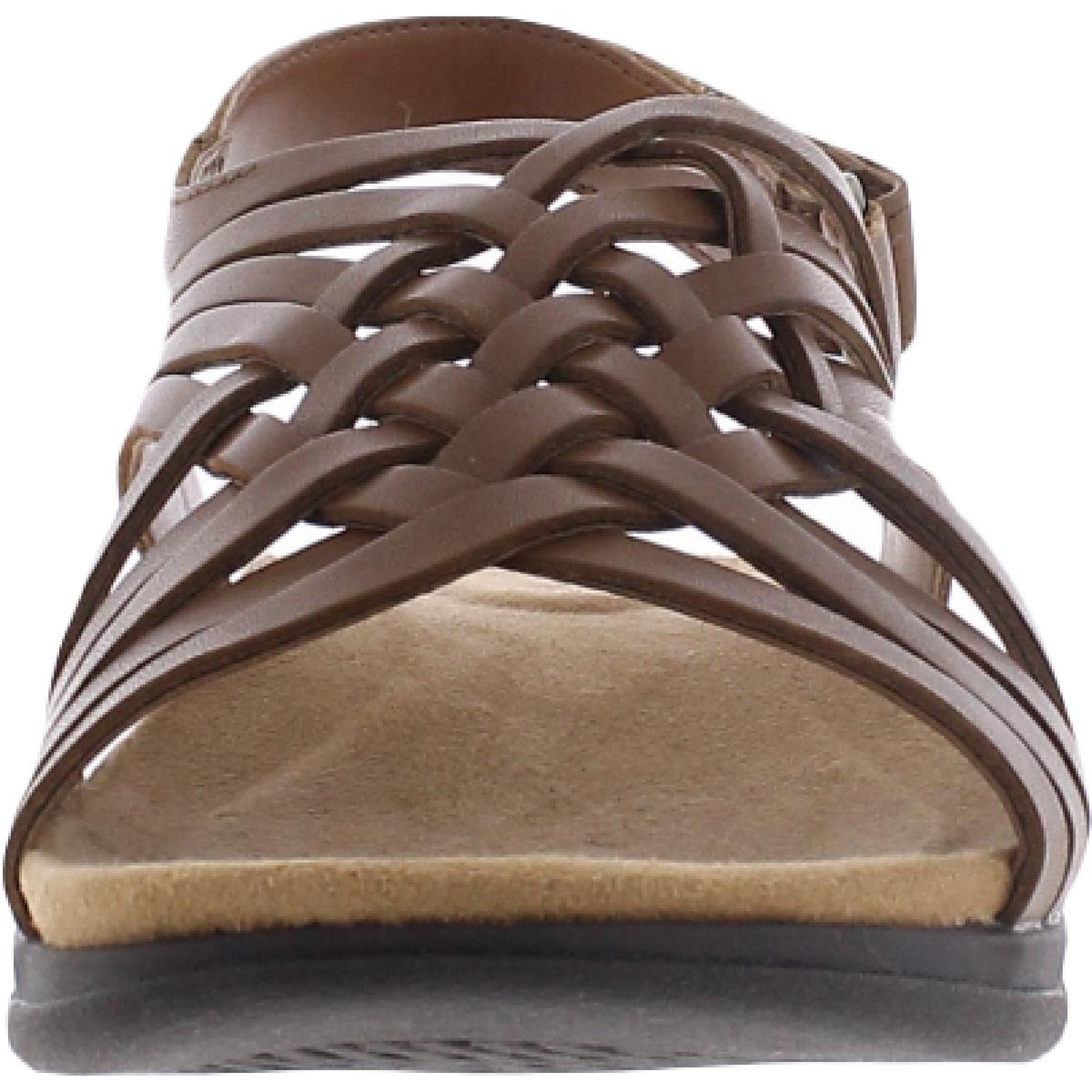 Easy Spirit Womens Mar Leather Slingback Flat Sandals Shoes BHFO 2679 - 第 25/28 張圖片