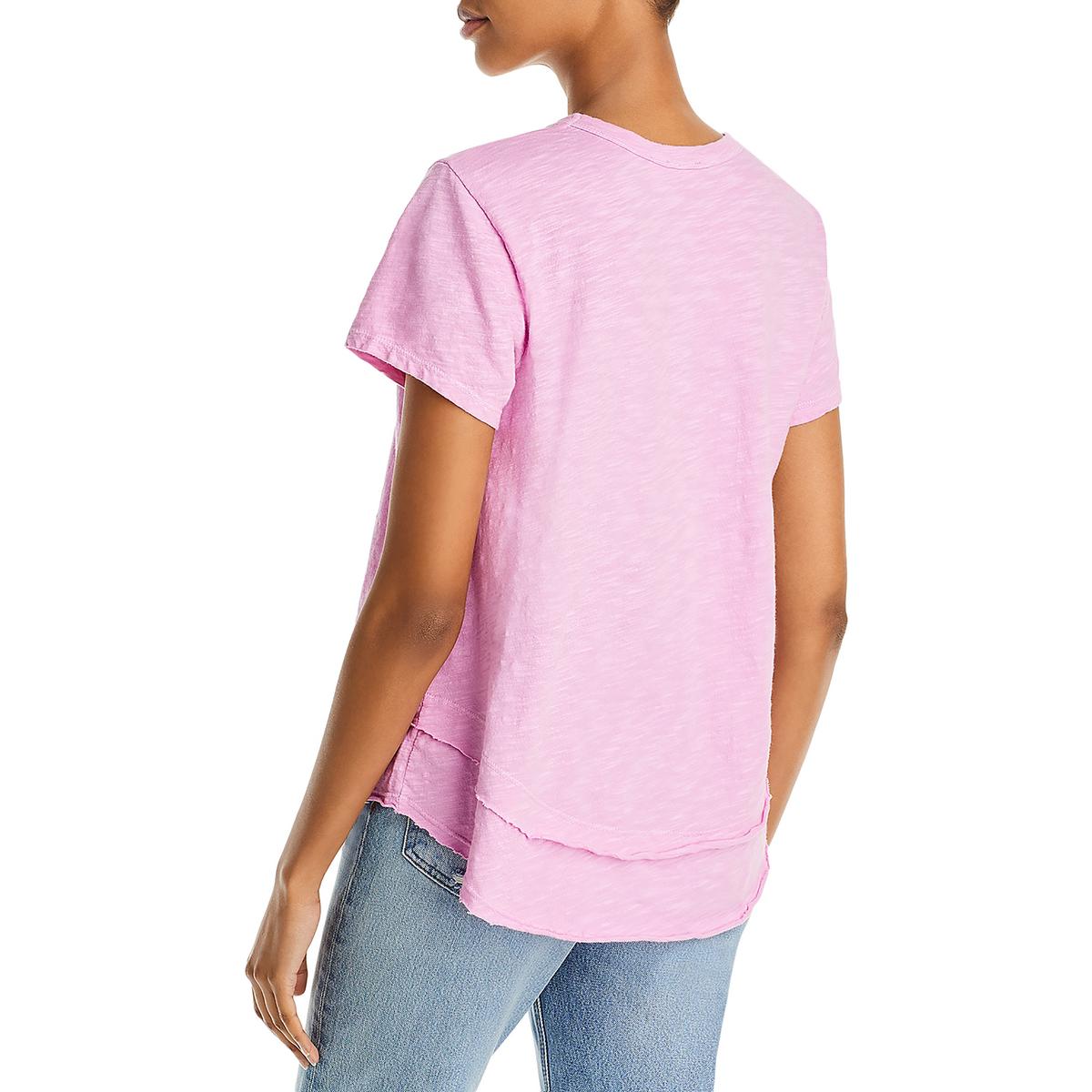 Wilt Womens Cotton Layered Hi-Low T-Shirt Top BHFO 4952