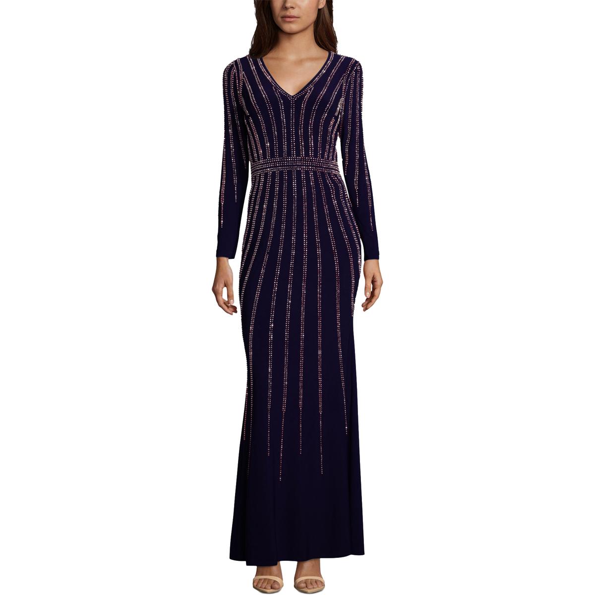 xscape v neck gown