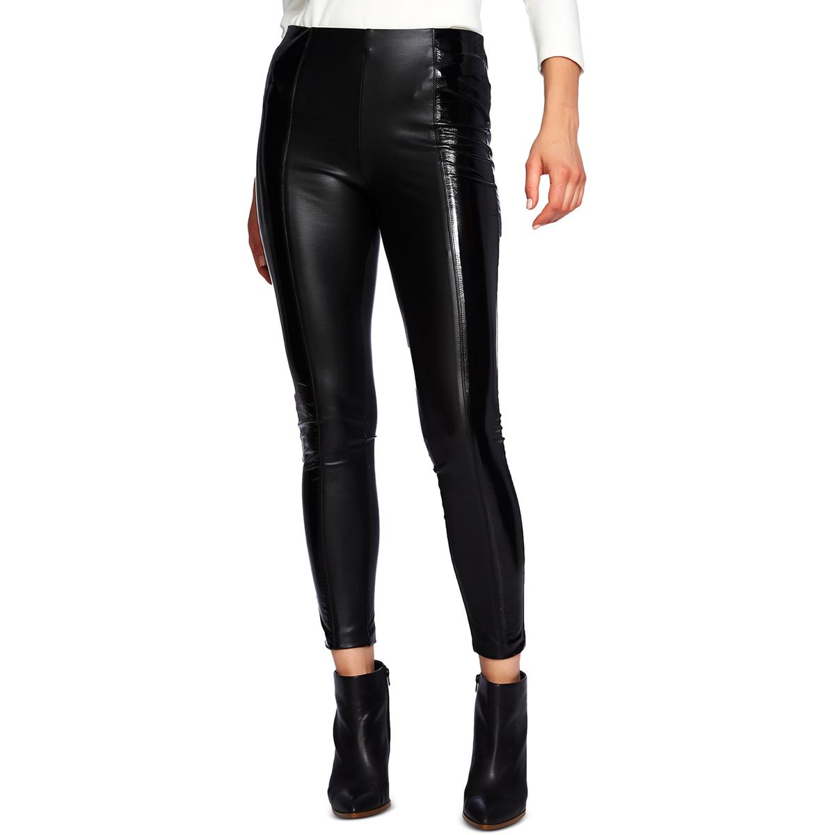 1.State Womens Black Stretch Patent Night Out Leather Pants 14 BHFO ...