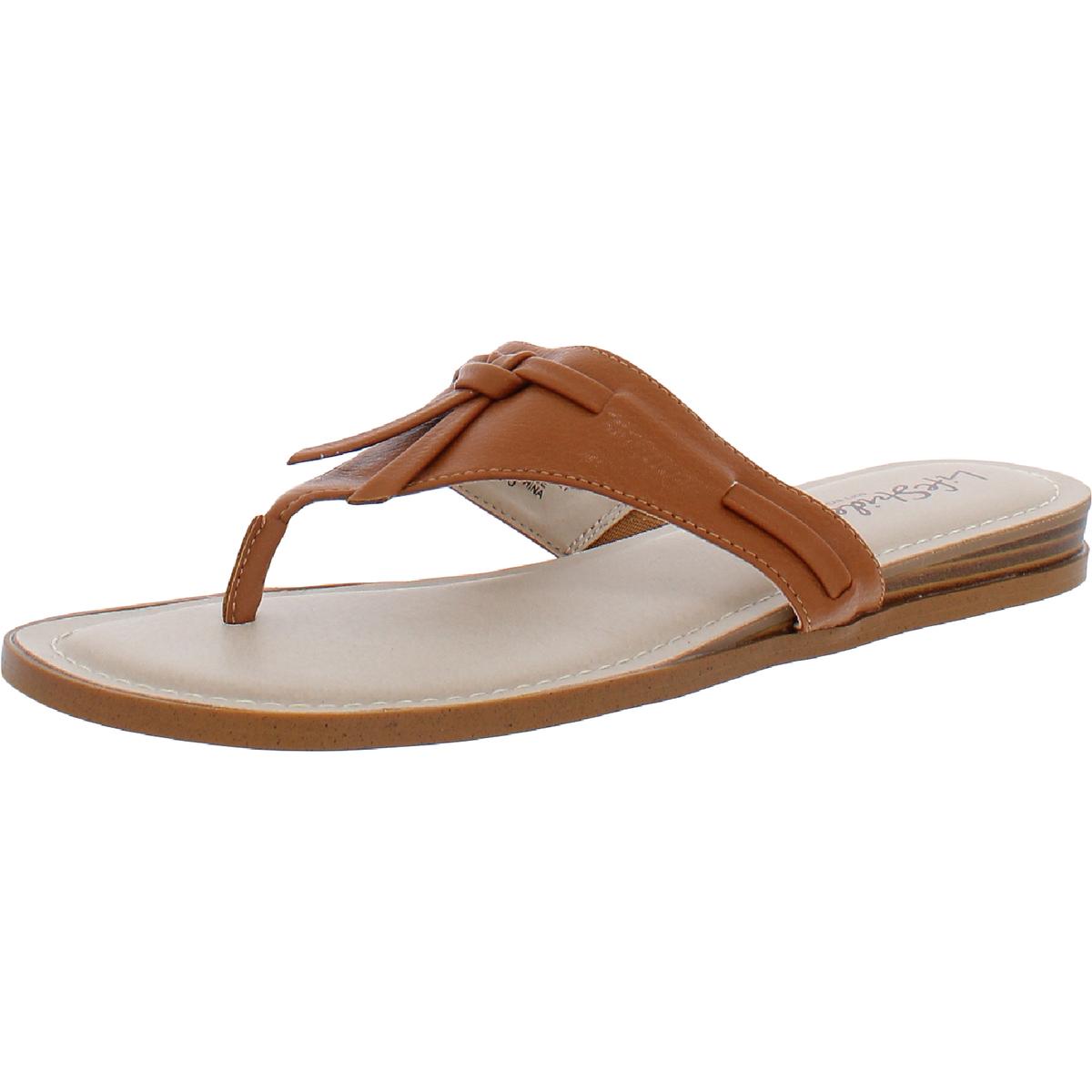Женские шлепанцы LifeStride Rio Tan с галькой шириной 6,5 см (C, D, W) BHFO 8925