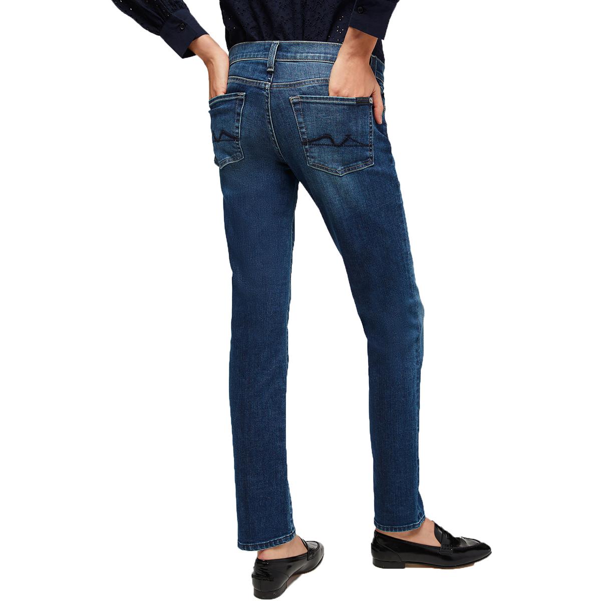 7 For All Mankind Damen Neuauflage Roxanne blau Denim Skinny Jeans 23 Brittany and Hanna Factory Outlet 9302 - Bild 2 von 2