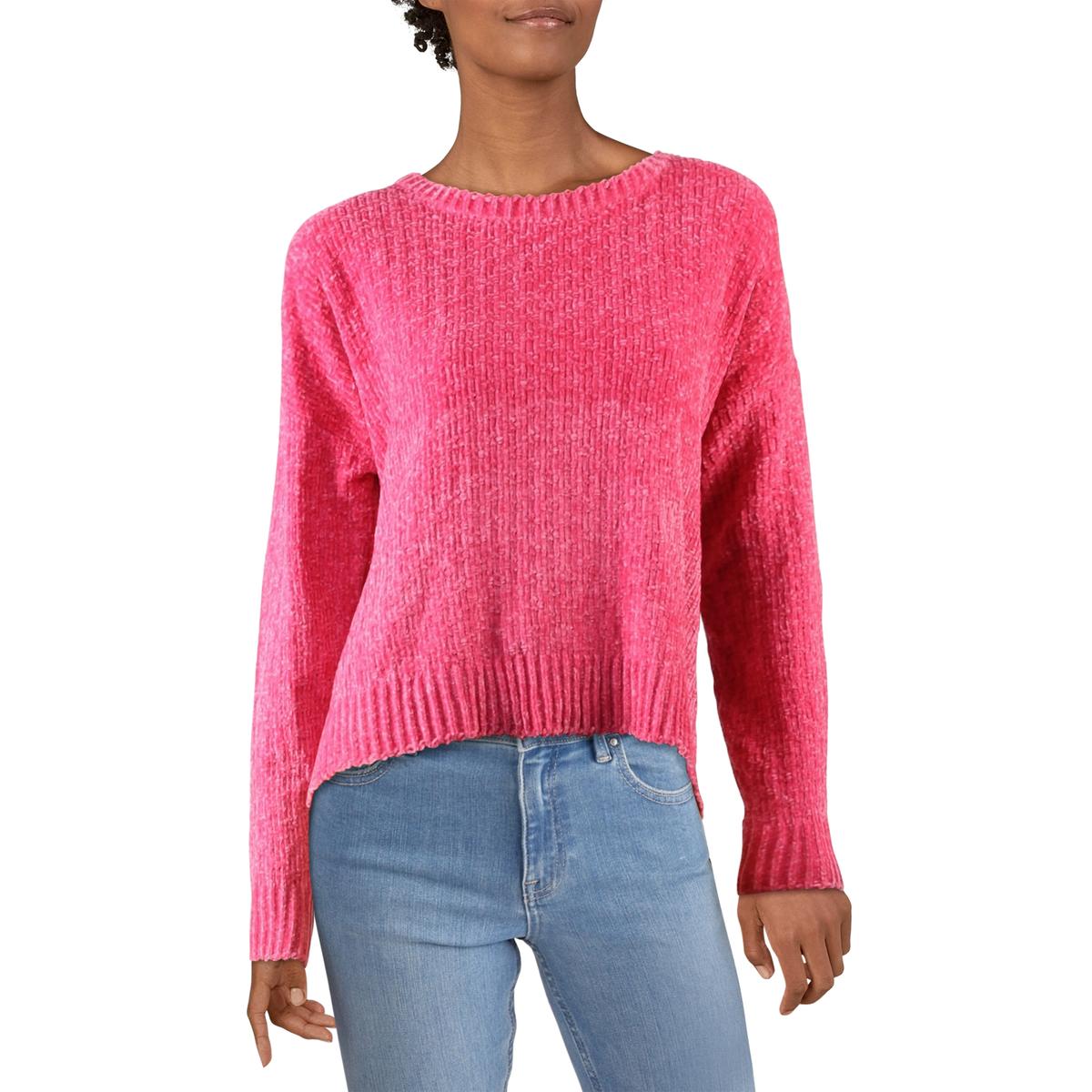 Cliche Womens Chenille Cropped Pullover Crewneck Sweater BHFO 5135 | eBay