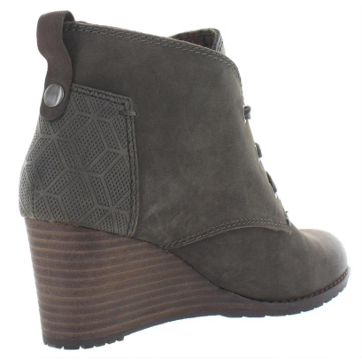 army green wedge boots