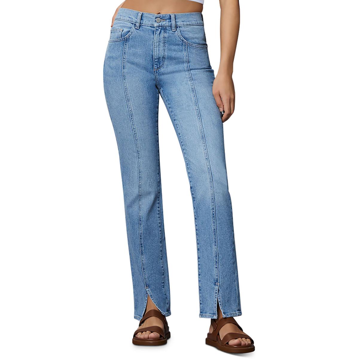 DL1961 Womens Patti Denim Faded Slit Straight Leg Jeans BHFO 8654