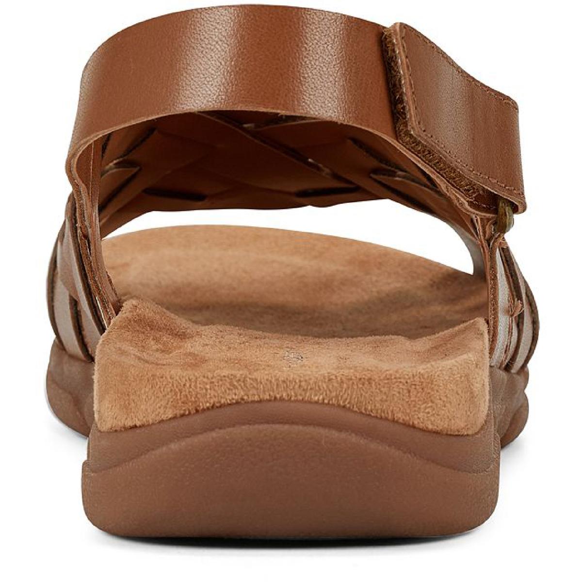 Easy Spirit Womens Maryan Leather Adjustable Wedge Sandals Shoes BHFO