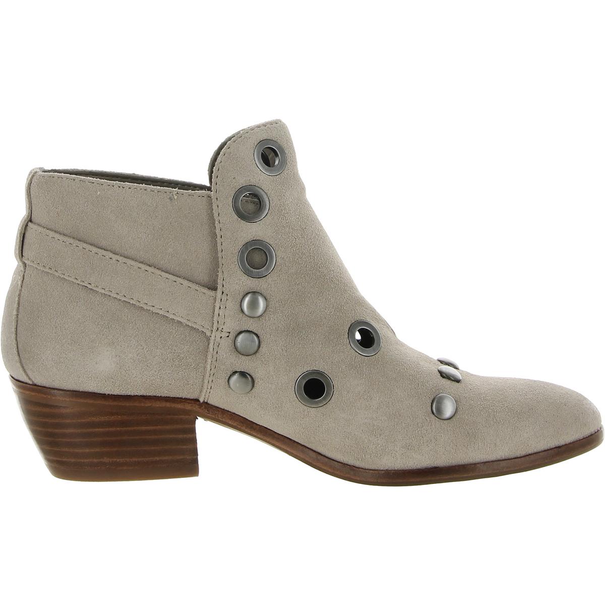 Sam Edelman Womens Pedra Suede Studded Buckle Ankle Boots Shoes