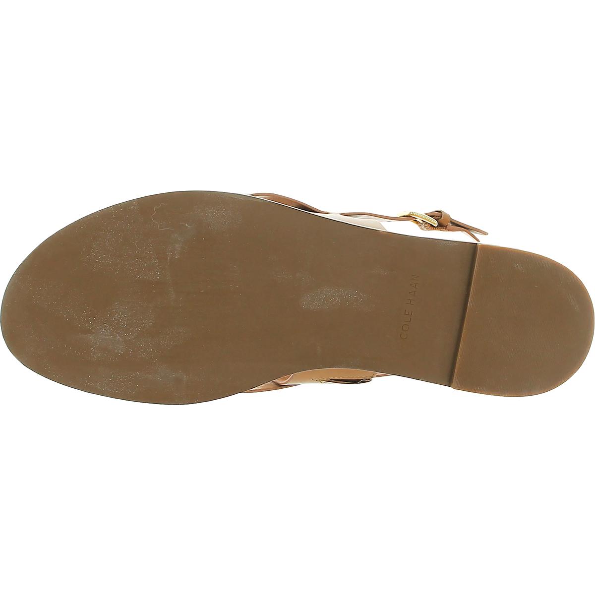 cole haan leather flat sandals