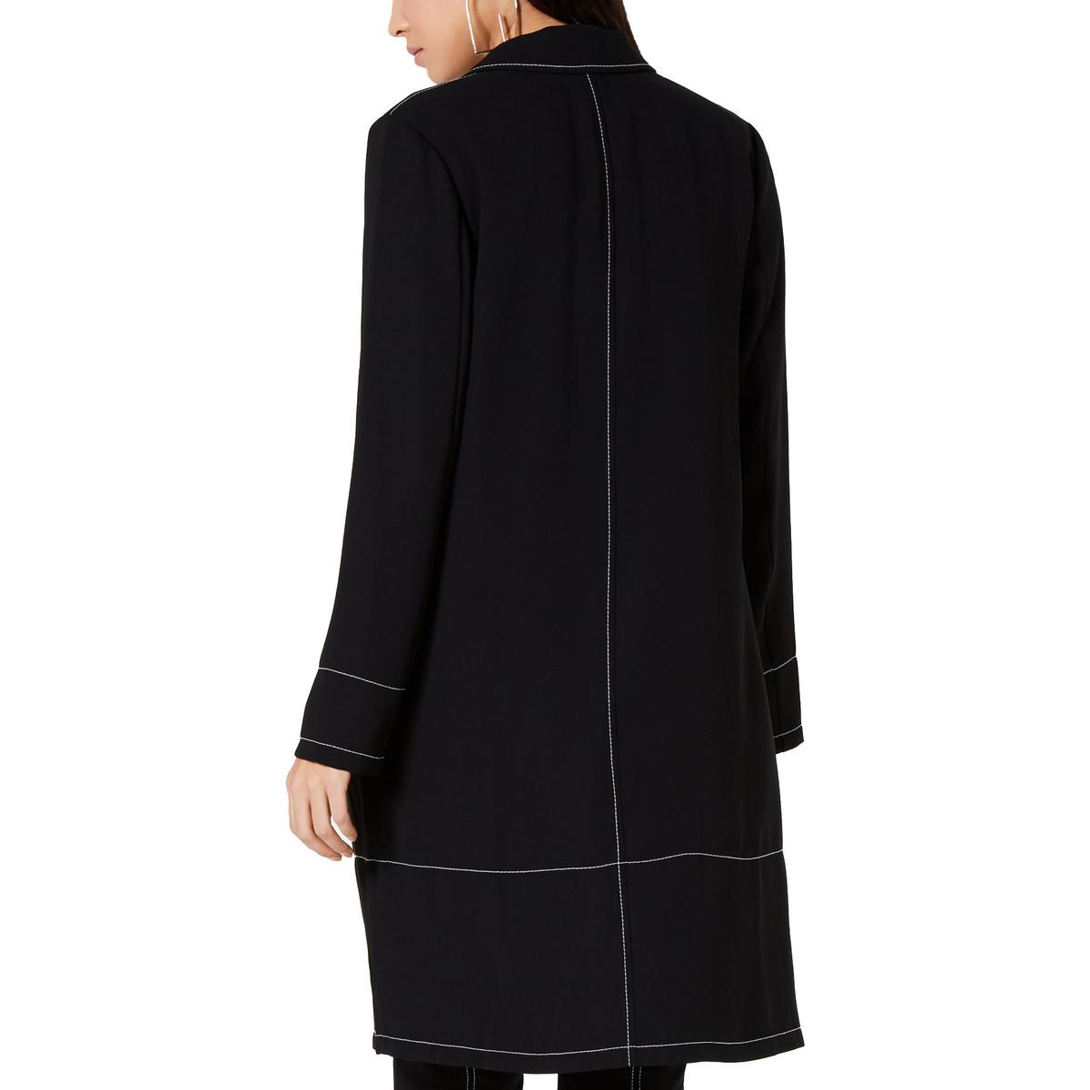 Alfani Womens B/W Fall Open Front Professional Topper Jacket Coat S