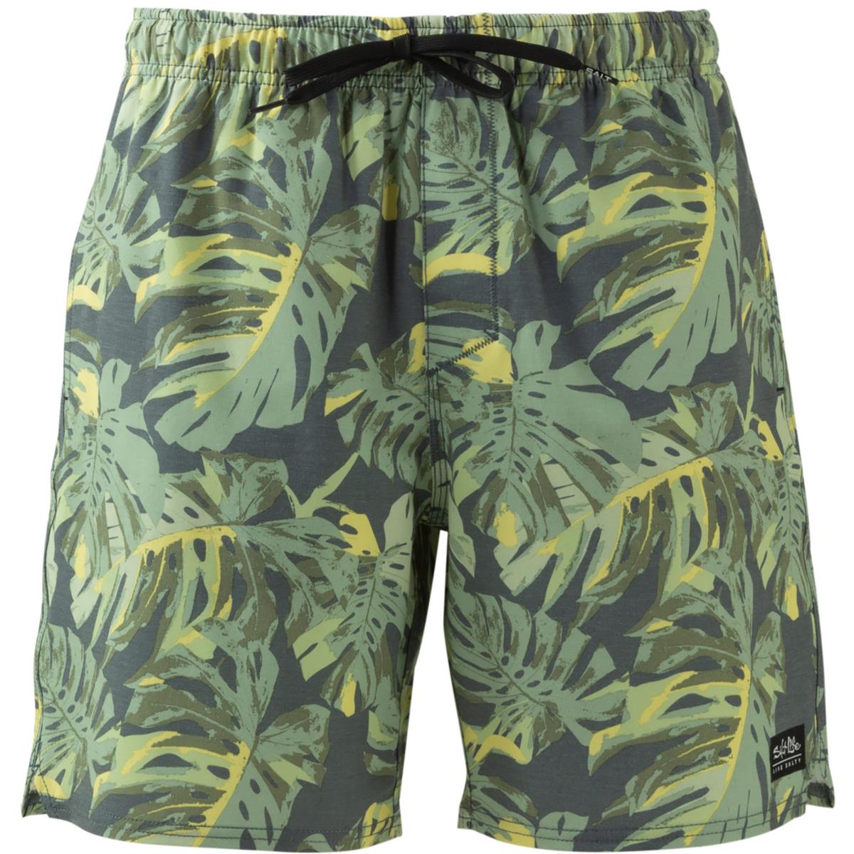 Мужские плавки Salt Life из переработанного материала с зеленым принтом S BHFO 4855