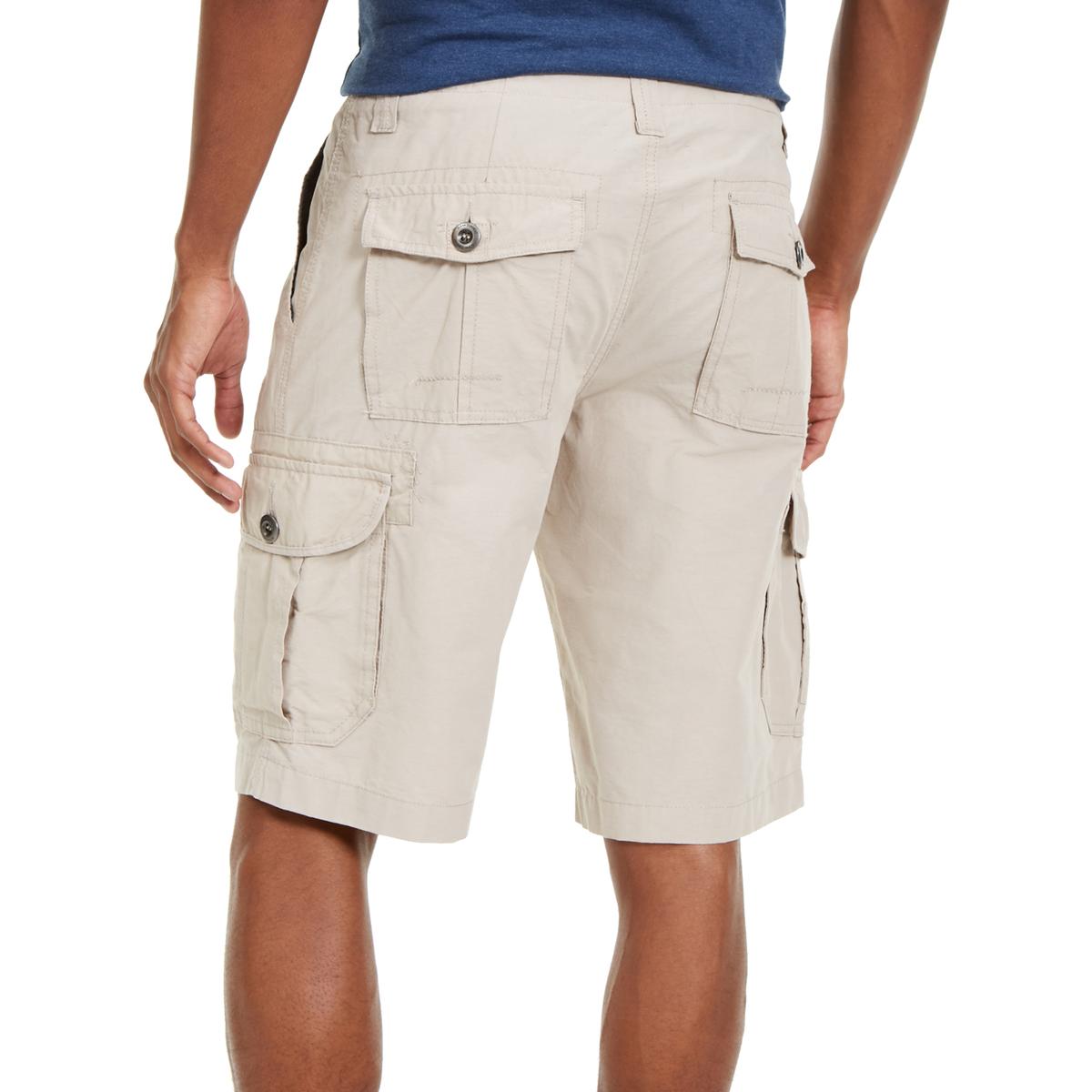 Ocean Current Mens Woven Solid Casual Cargo Shorts BHFO ...