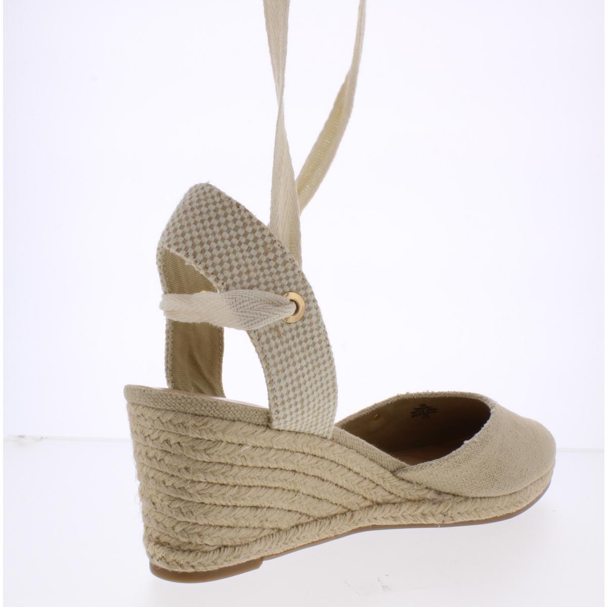 Tommy Hilfiger Womens Nowell Beige Wedge Sandals Shoes 10 Medium (B,M ...