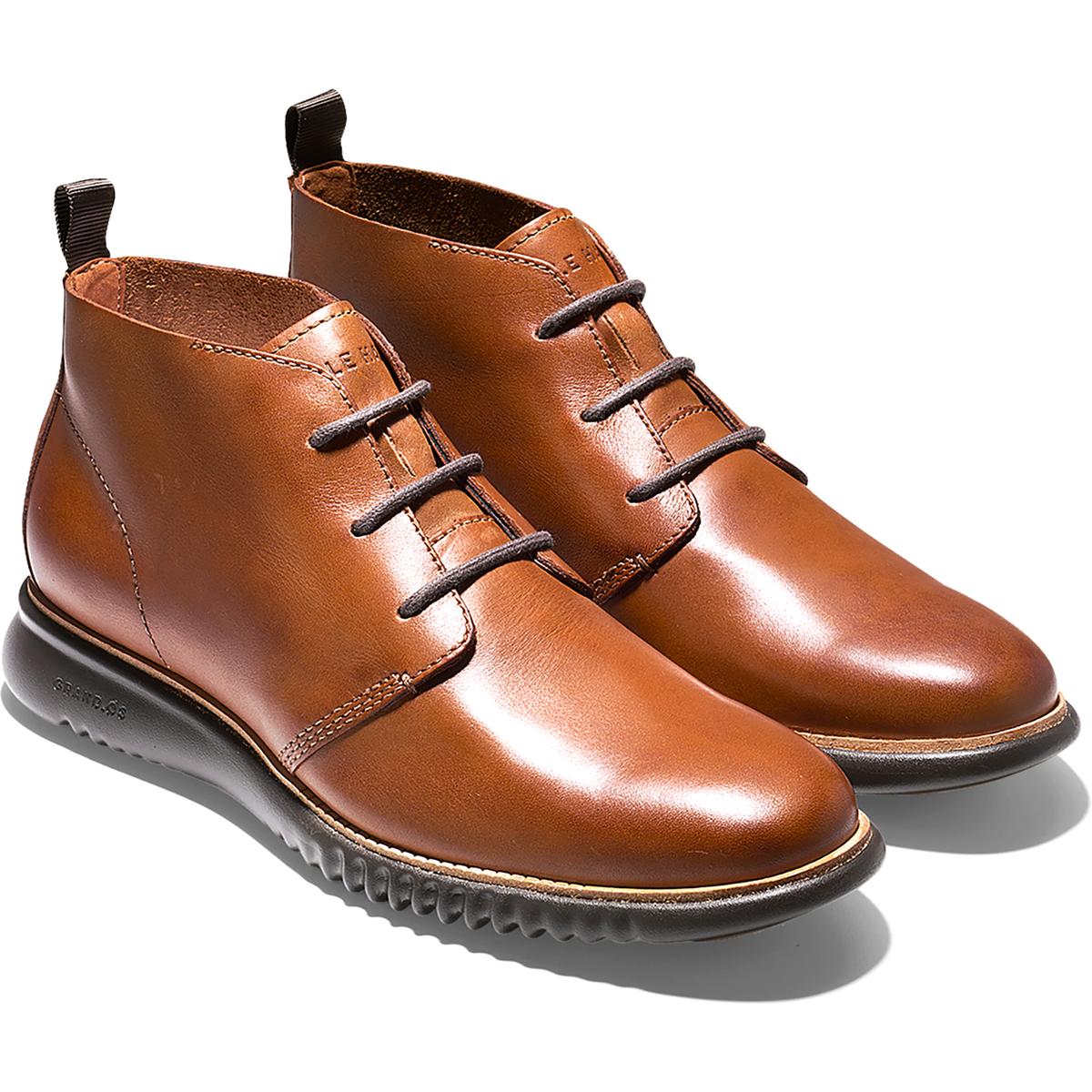 Cole Haan Mens 2.Zerogrand Tan Leather Chukka Boots Shoes 9 Medium (D ...