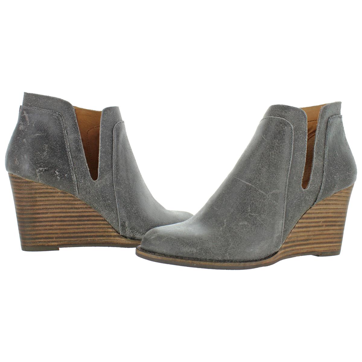 Yabba Stacked Wedge Ankle Bootie | eBay
