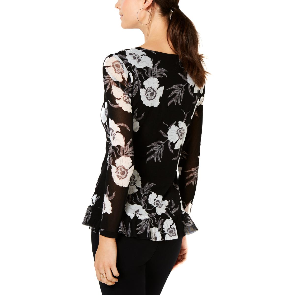 floral v neck shirt