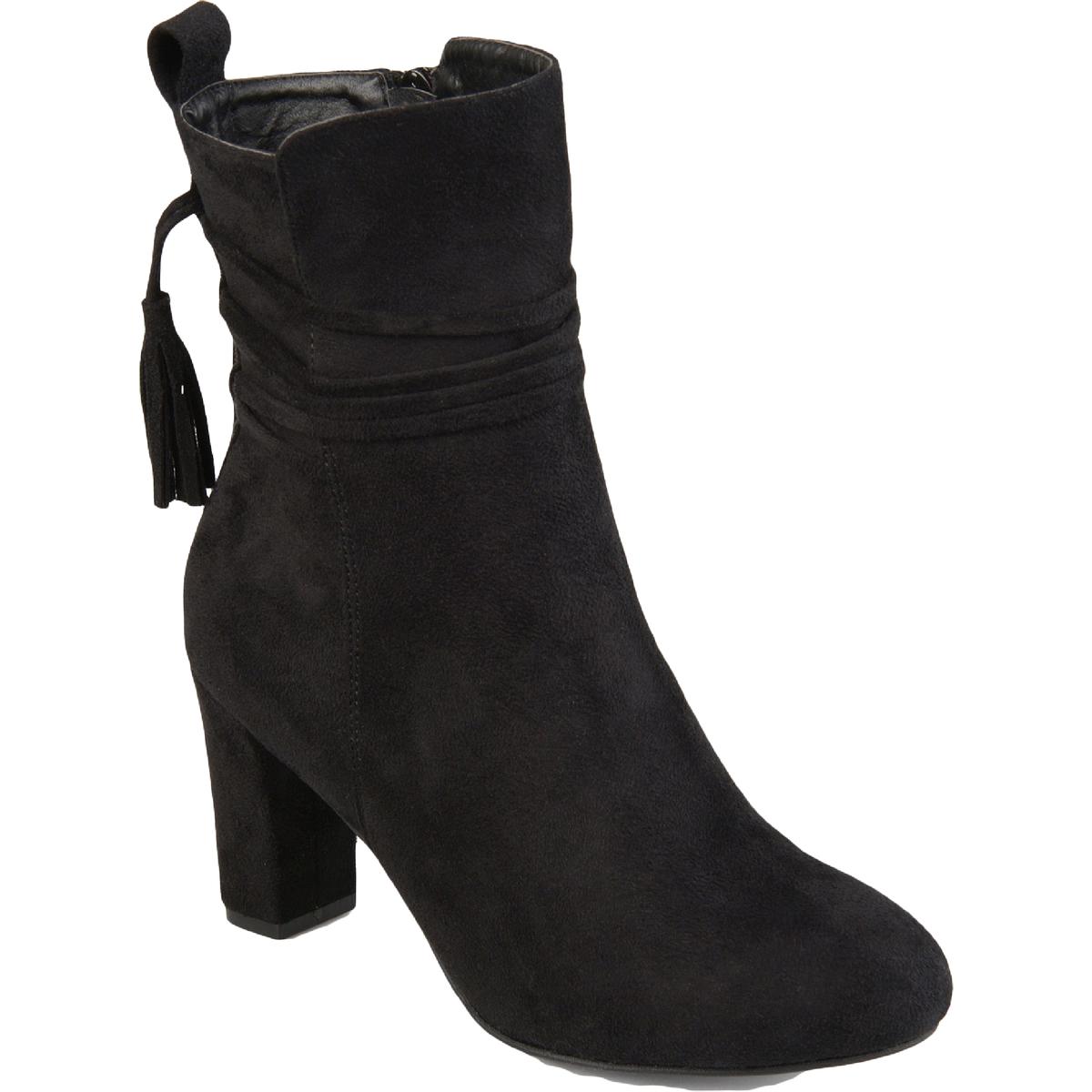 journee collection womens zuri booties block heel