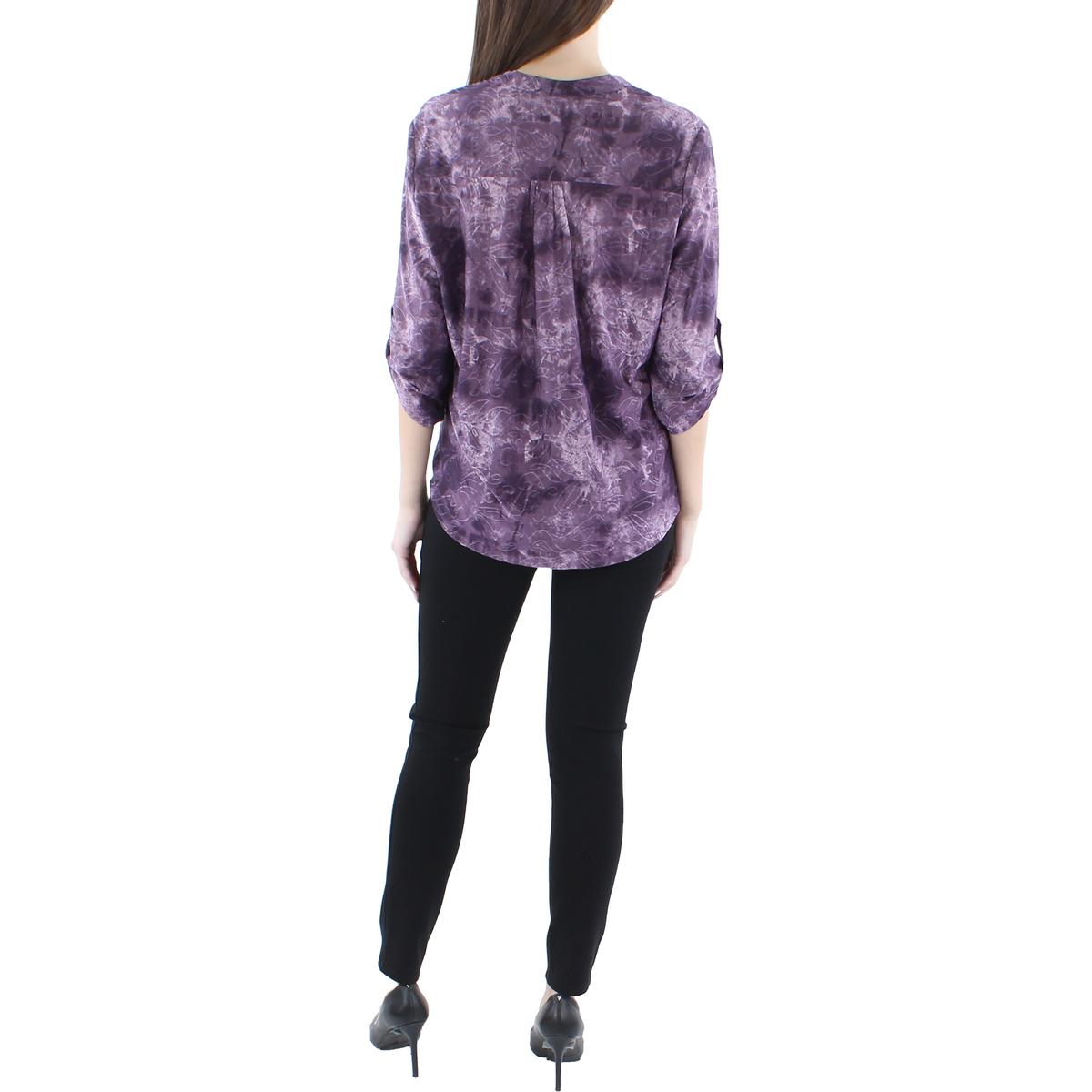 NY Collection Womens Pintuck Top Blouse Shirt Petites BHFO 5175 - Picture 7 of 8