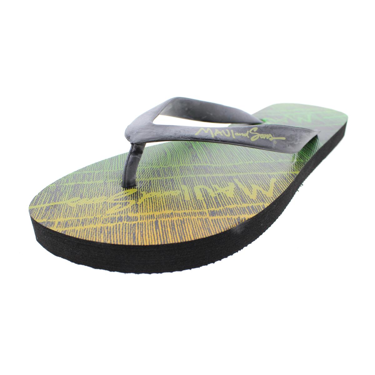 Maui and Sons 6946 Mens Graphic Slide FlipFlops Sandals