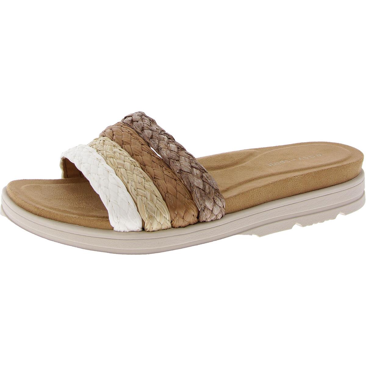 Easy Spirit Womens Salma Woven Padded Insole Slide Sandals Shoes BHFO 0415 - Picture 4 of 9