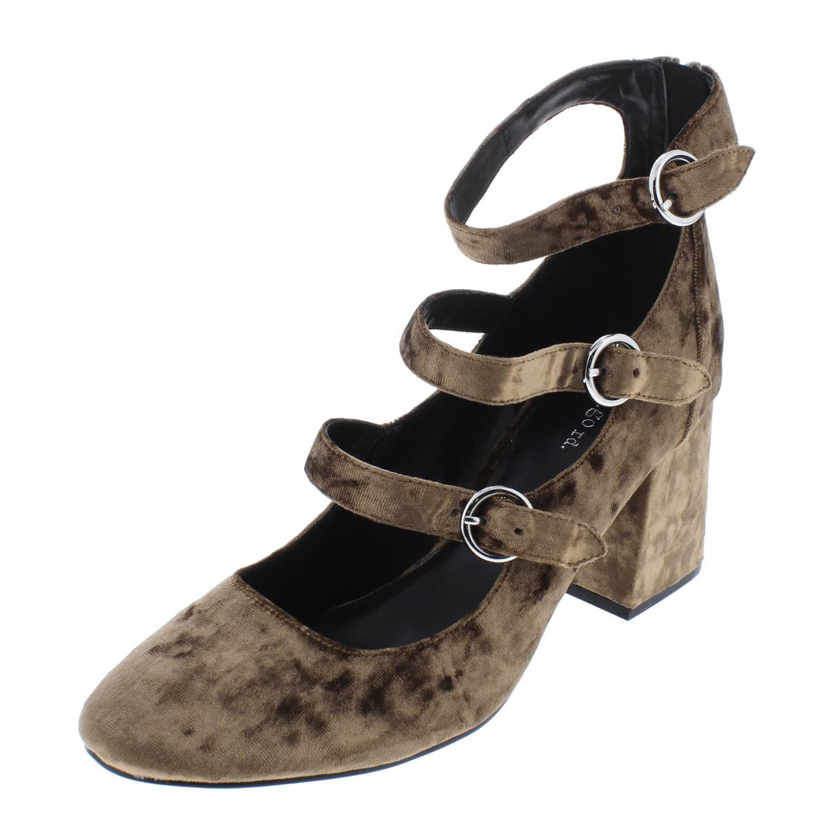 Indigo Rd. Womens Jallen Brown Dress Block Heels Shoes 9