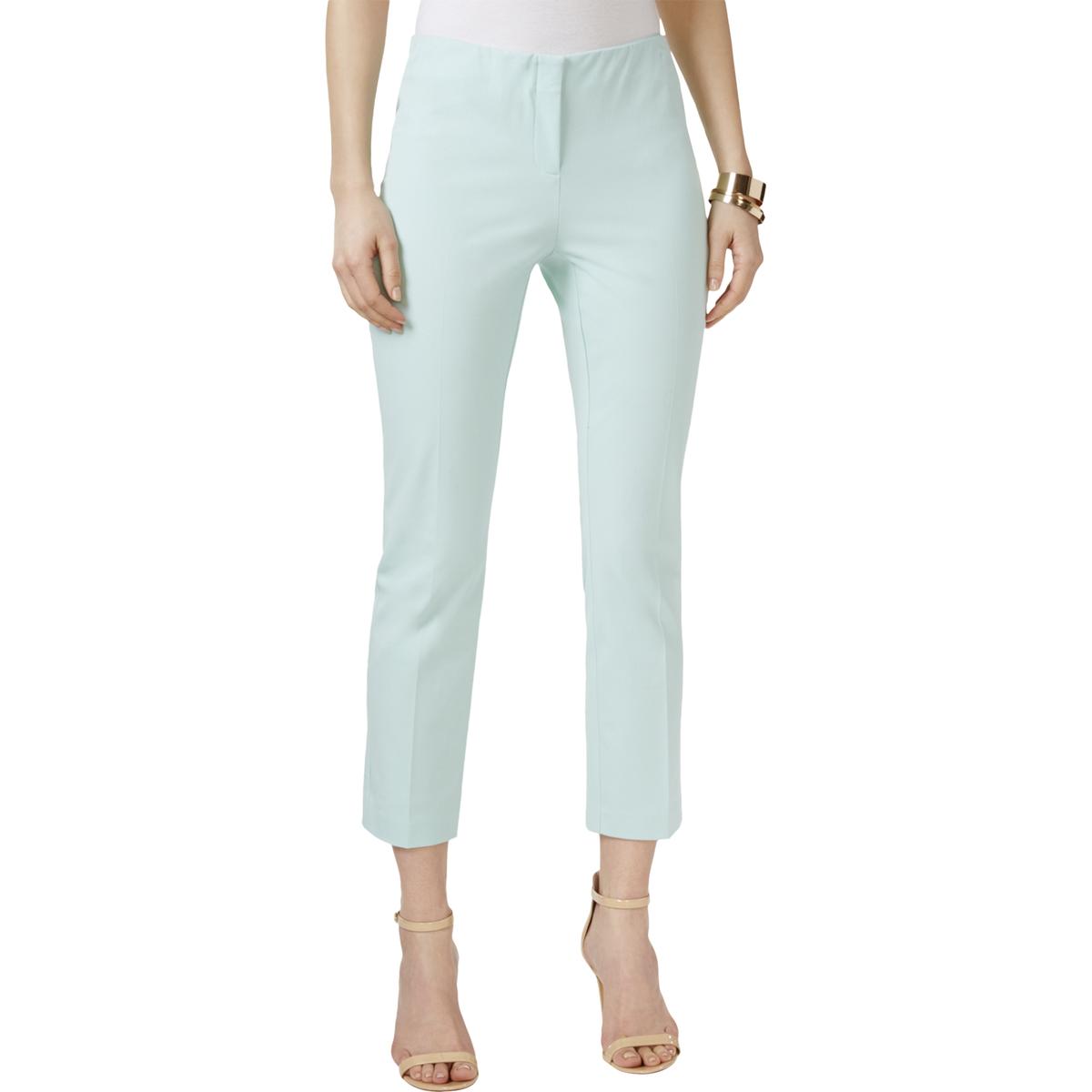 Alfani Womens Green Colored Comfort Waist Stretch Capri Pants 12 BHFO ...