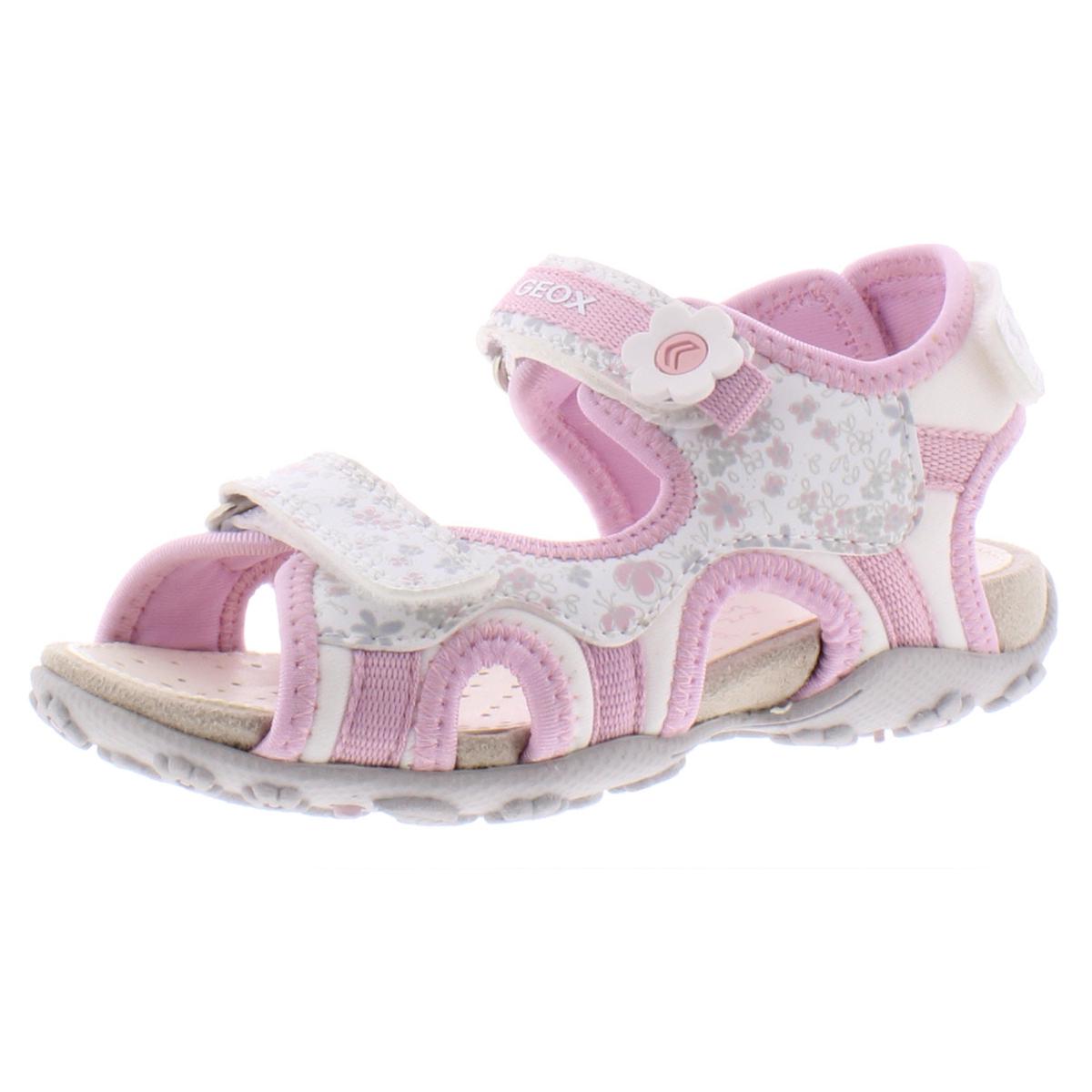 Geox Respira Girls Roxanne White Sport Sandals 9 Medium (B,M) Toddler ...