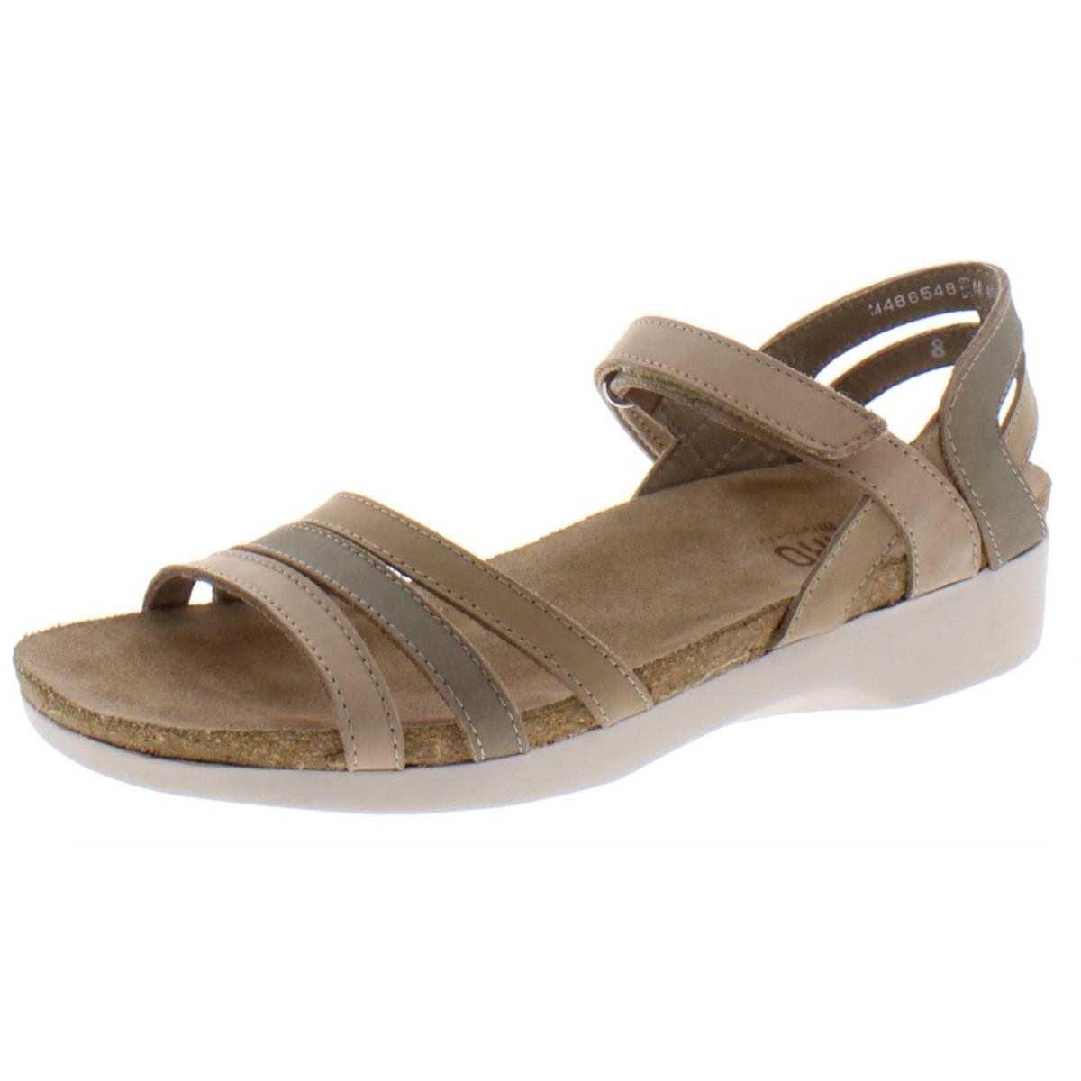 Munro Womens Summer Taupe Cork Footbed Sandals Shoes 8 Narrow (AA,N ...