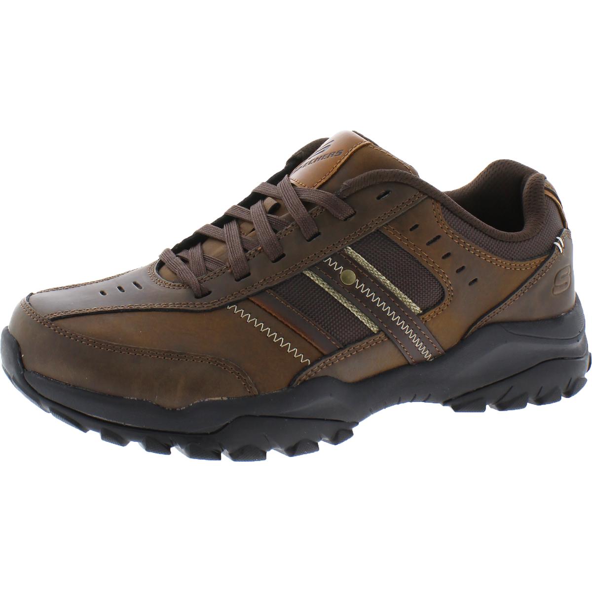 Skechers Mens Henrick-Delwood Brown Casual Shoes 9 Extra Wide (EE) 7336 ...