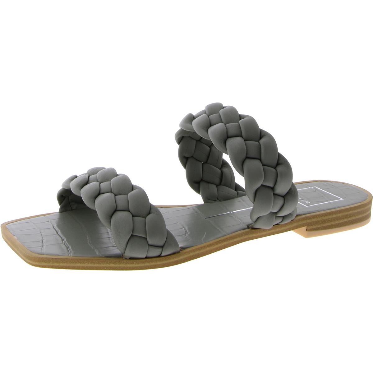 Женские босоножки-горки Dolce Vita Womens Indy Green Slides 6 средних размеров (B,M) BHFO 5585