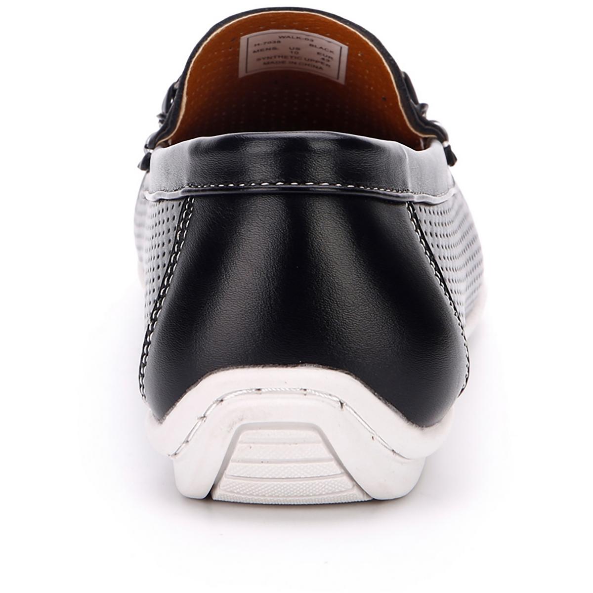 Aston Marc Mens Walk Faux Leather Slip-On Driver Loafers Shoes BHFO 6890 - Picture 6 of 12