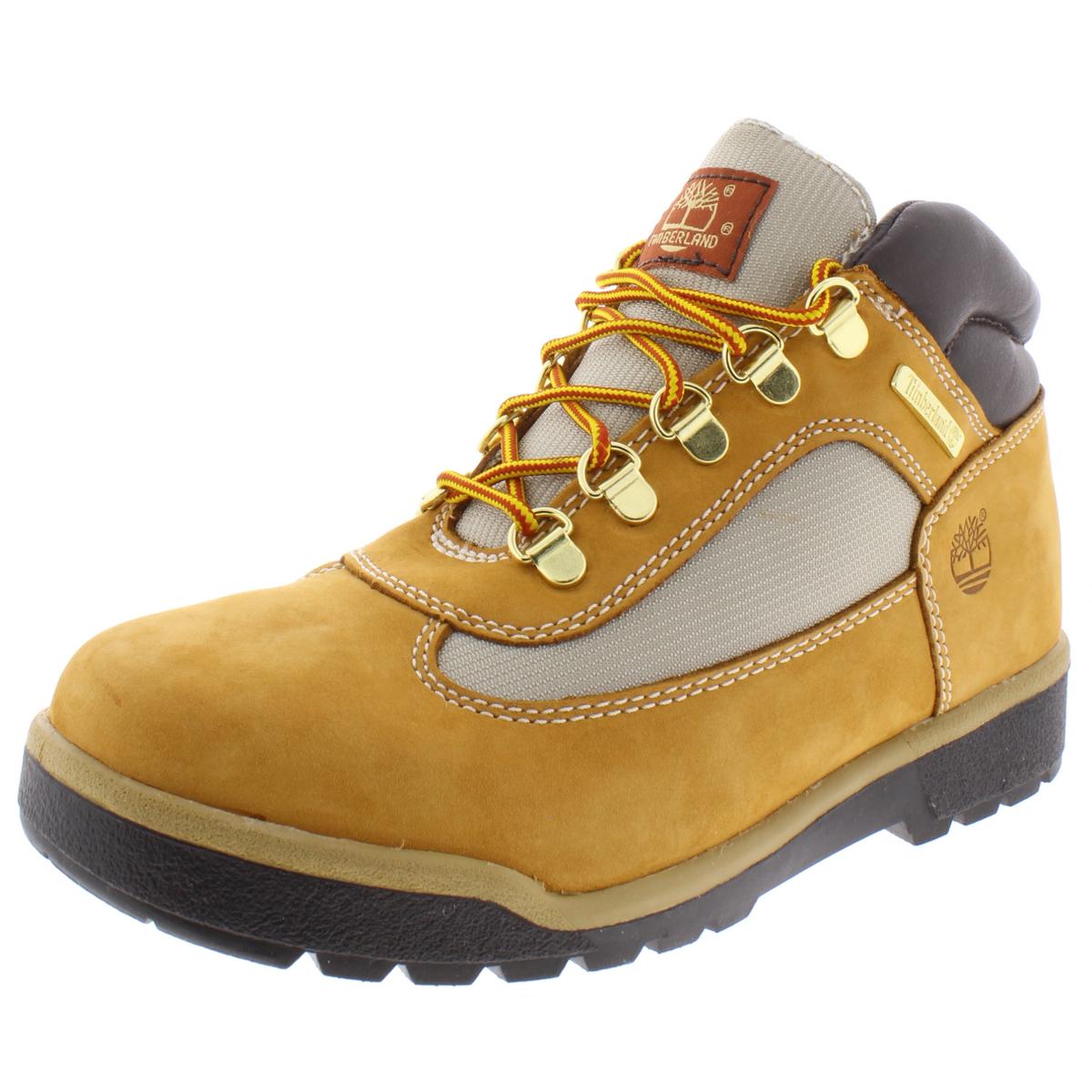 Timberland Boys Field Tan Ankle Boots Shoes 6 Medium (D) Big Kid BHFO