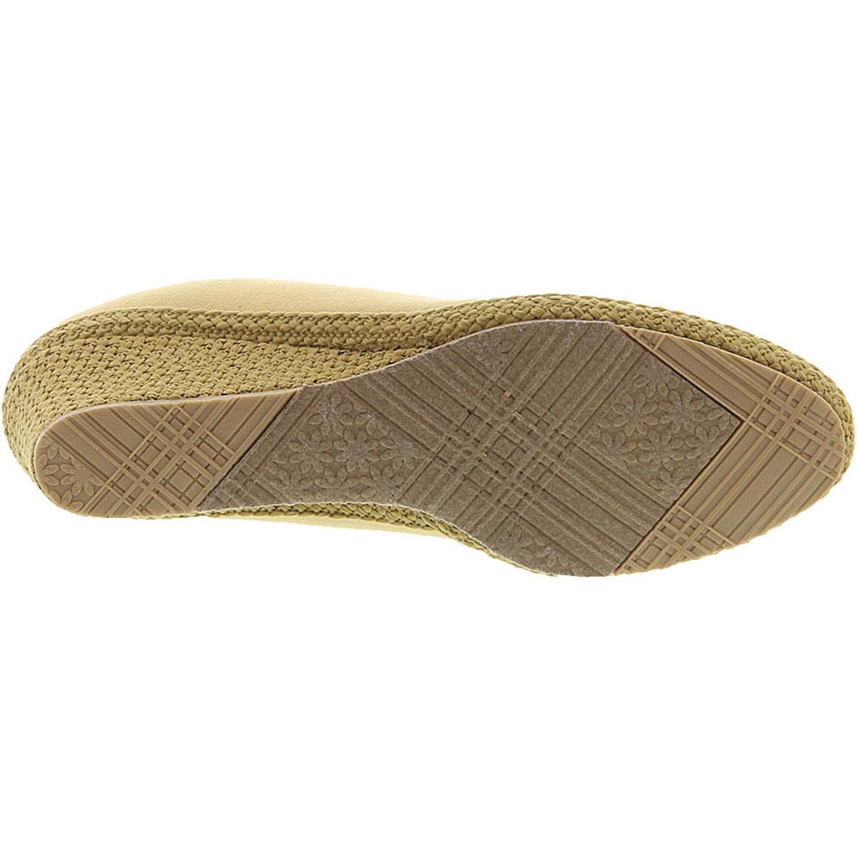 Beacon Womens Newport Beige Espadrilles Wedges 7.5 Extra Wide (E+, WW ...