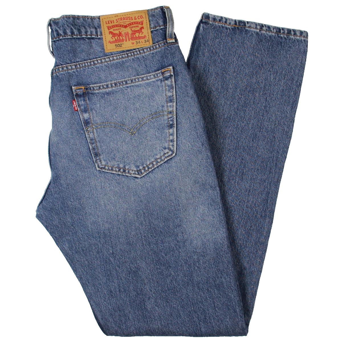 Levi Strauss & Co. Mens 502 Regular Taper Blue Denim Jeans 30/30 BHFO ...