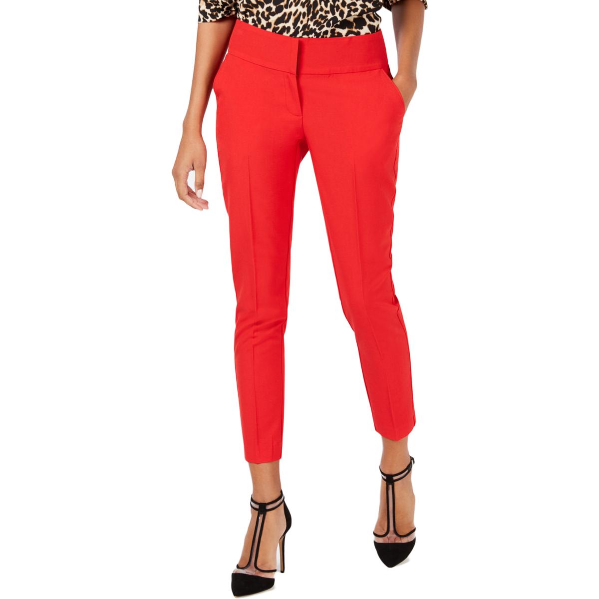 XOXO Womens Red Ankle Office Wear To Work Trouser Pants Juniors 14 BHFO 3705 eBay